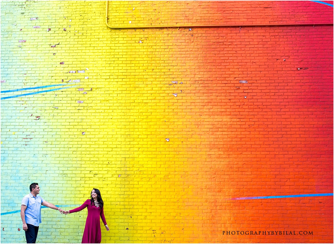 engagement session at brooklyn bridge park